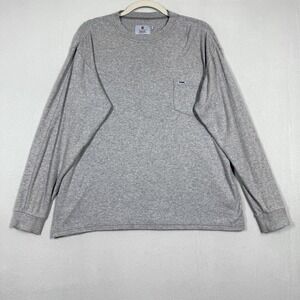 Tyndale FR Shirt Men Medium Grey Flame Resistant USA Made Long Sleeve Pocket Tee